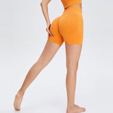 Nahtlose, hochelastische Pfirsichhose mit Hüftheben, Yogahose, Trainingsshorts, Fitnessshorts mit nacktem Gefühl